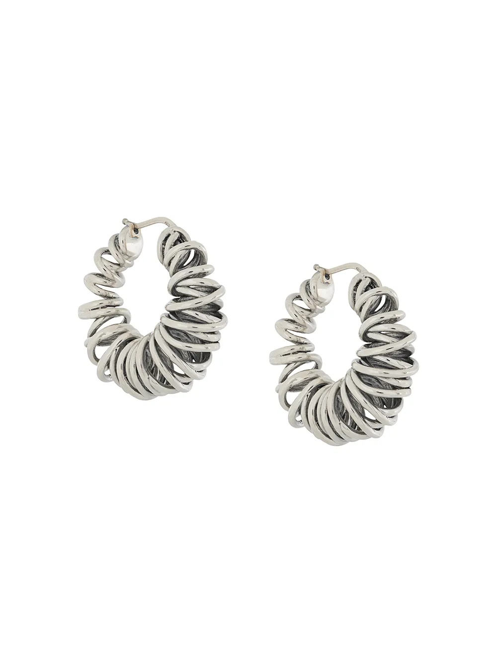 фото Bottega veneta coil hoop earrings