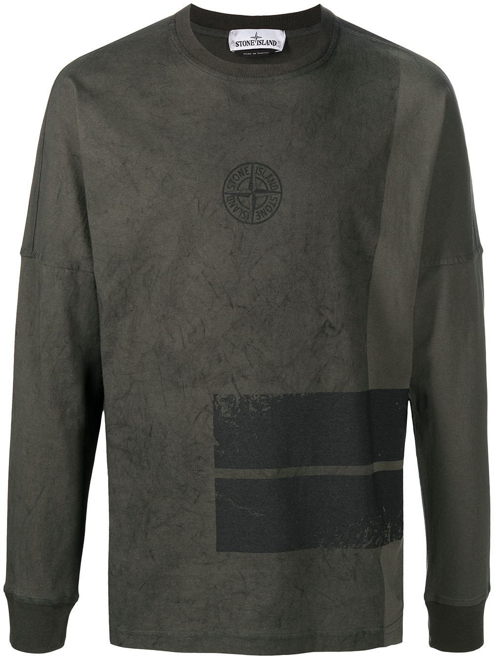 фото Stone island топ с длинными рукавами и логотипом