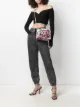 Image 2 of Moschino floral biker-jacket shoulder bag