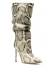 Image 2 of Paris Texas snakeskin print pointed boots