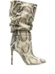 Image 1 of Paris Texas snakeskin print pointed boots