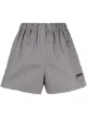 Image 1 of Prada logo plaque high-waisted shorts