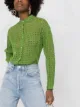 ASPESI geometric-print silk blouse