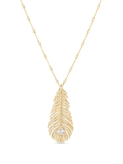 Boucheron collar Plume de Paon en oro amarillo de 18kt con diamantes