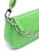BY FAR embossed-leather chain bag