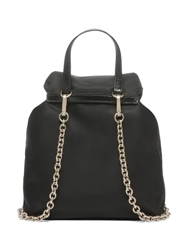prada mini logo plaque backpack