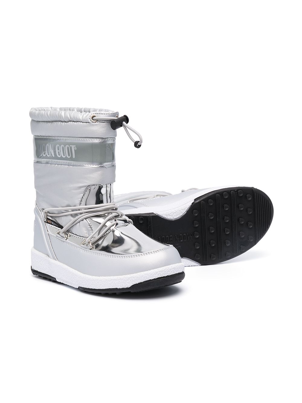 Moon Boot Kids Metallic snow boots - Zilver
