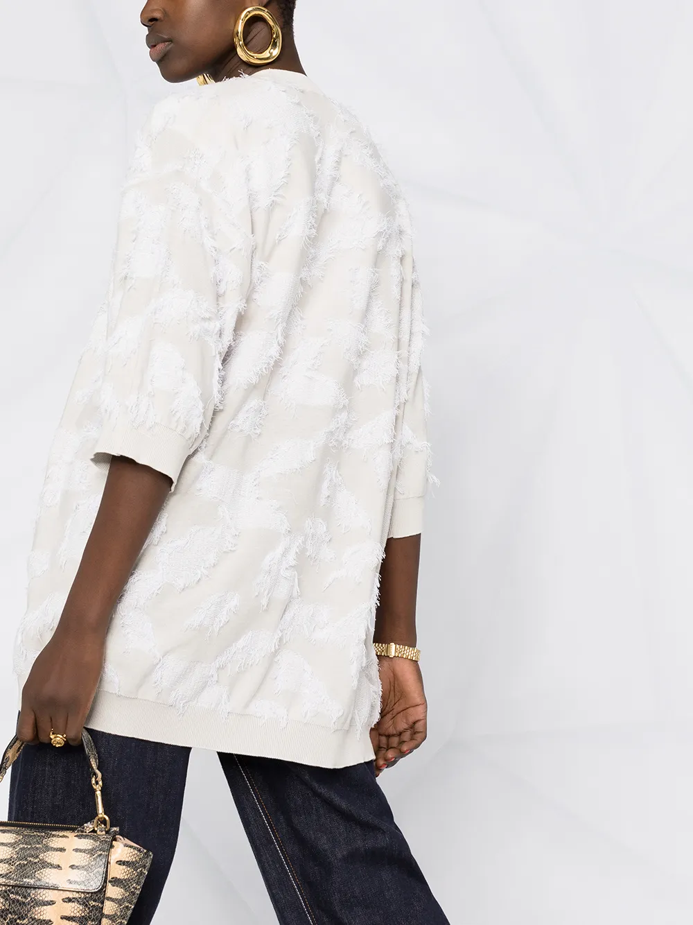 Fabiana Filippi Getextureerd vest Beige