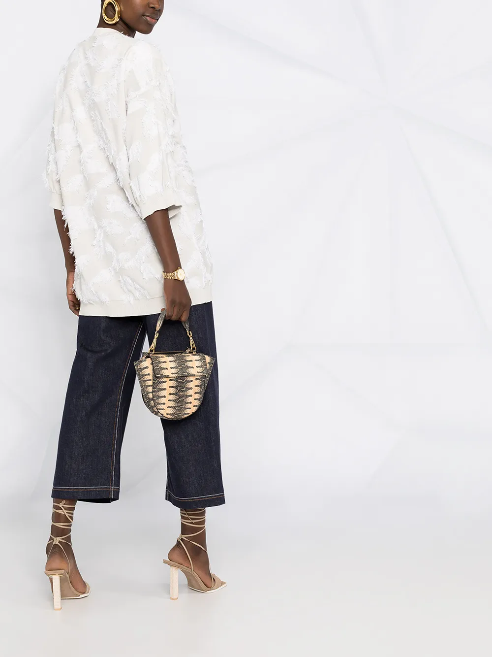 Fabiana Filippi Getextureerd vest Beige