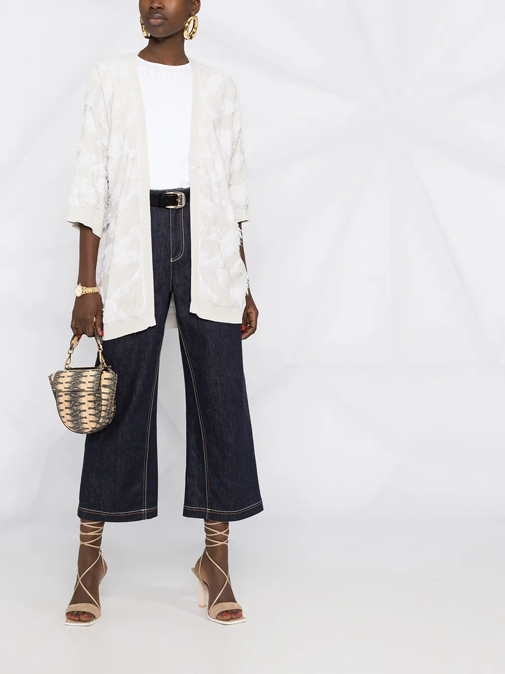 Fabiana Filippi Getextureerd vest Beige