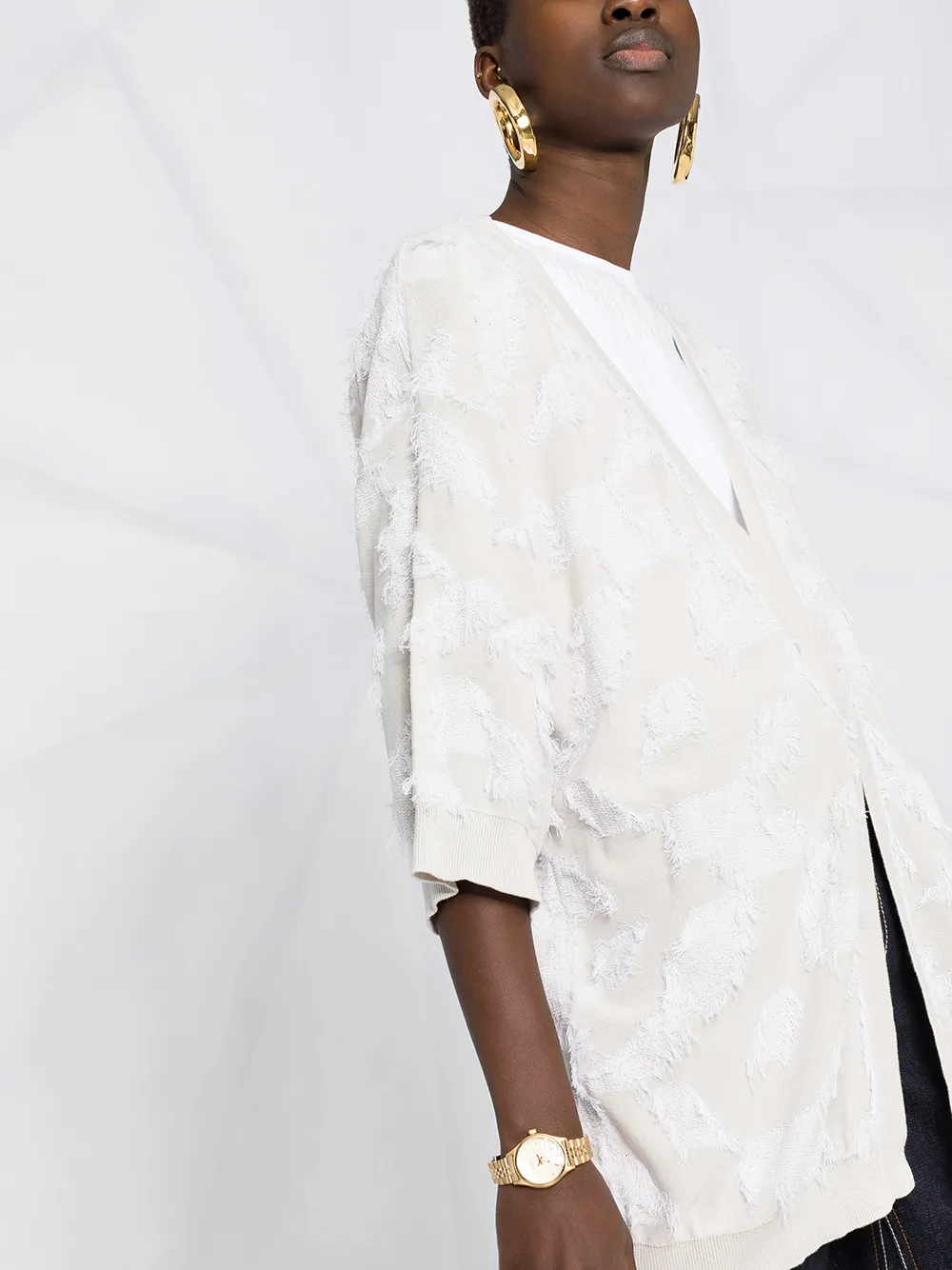 Fabiana Filippi Getextureerd vest Beige