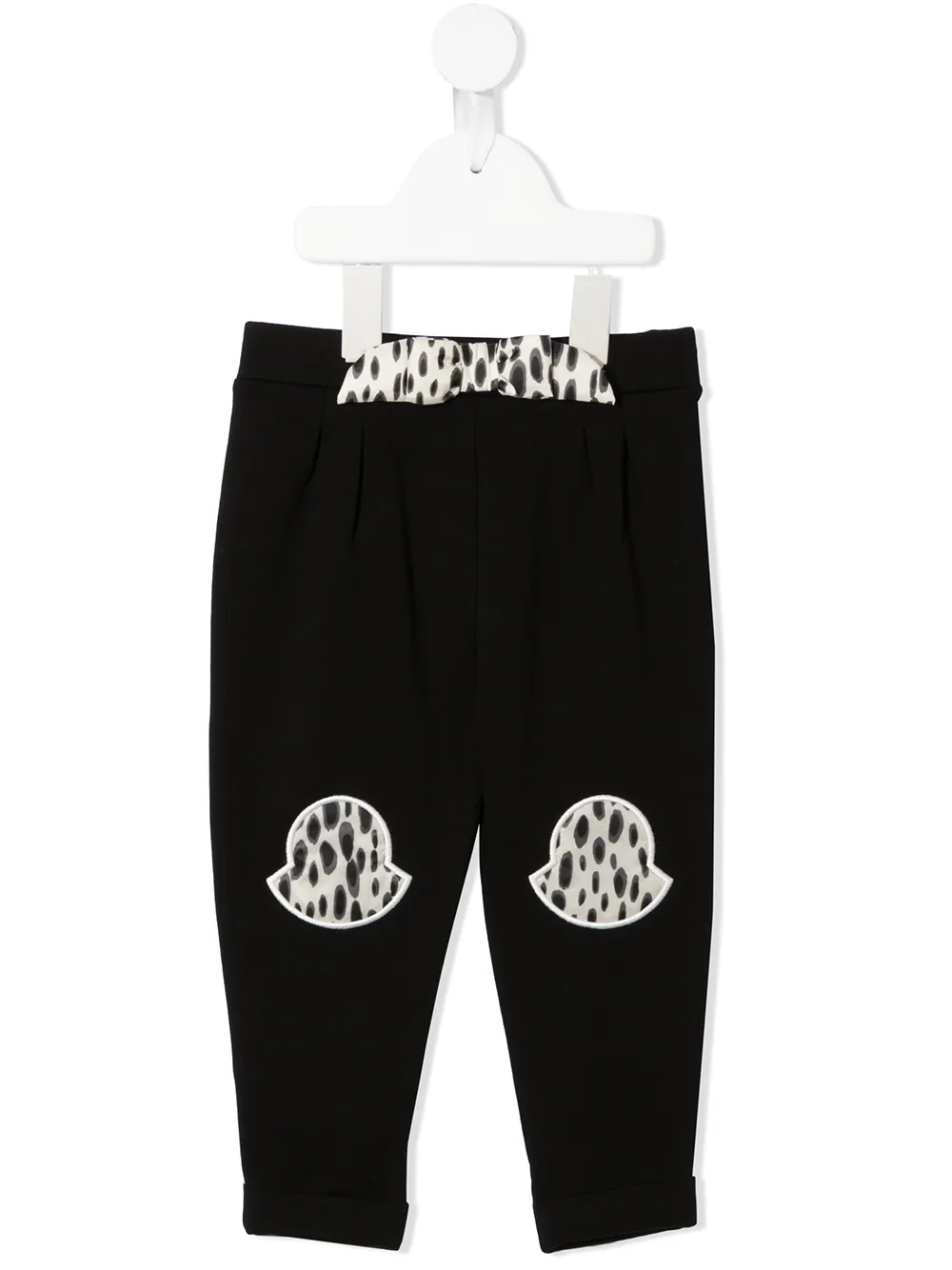 

Moncler Enfant joggers con placa del logo - Negro