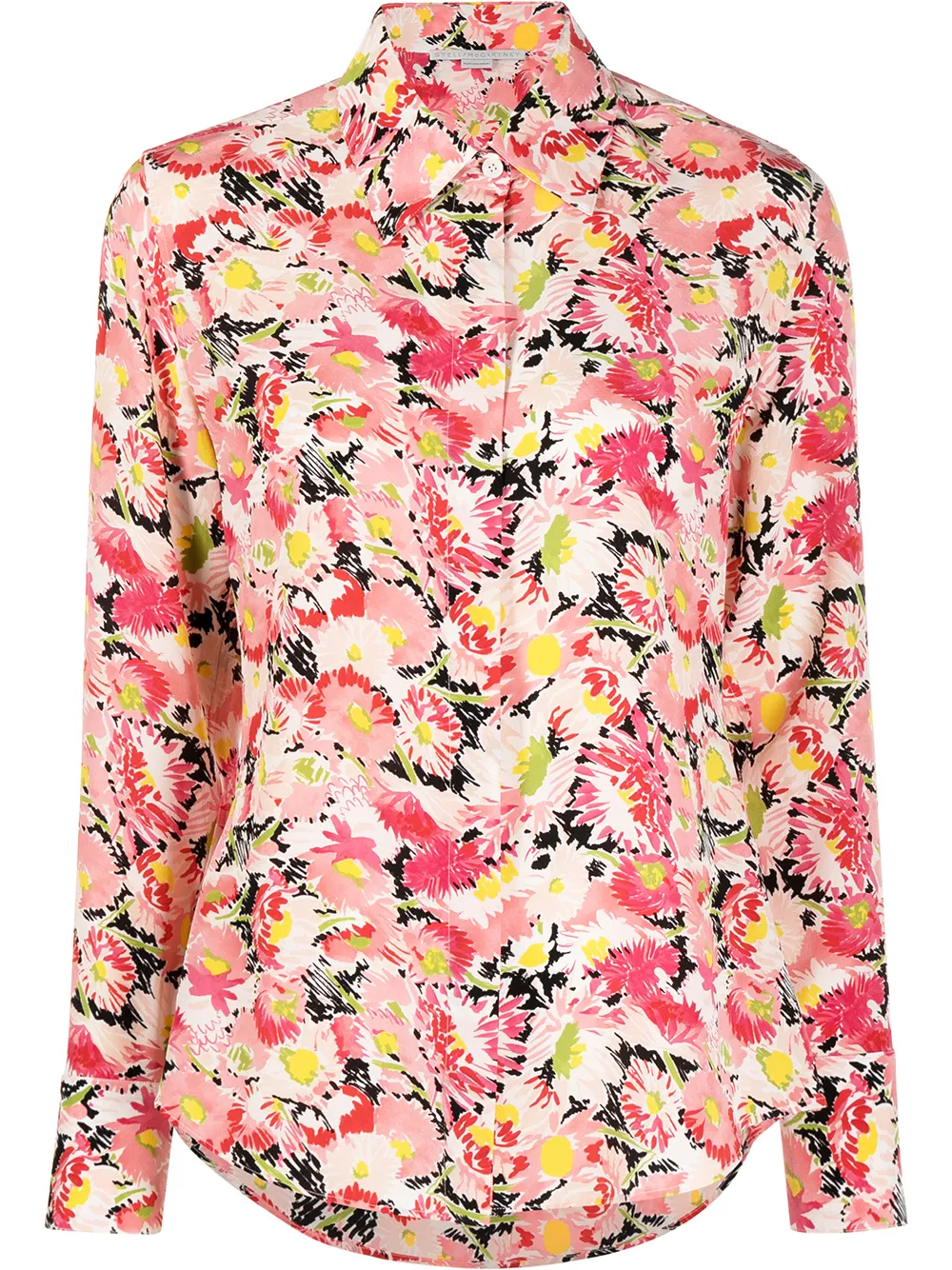 

Stella McCartney camisa de seda con motivo floral - Rosado