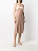 RAQUETTE contrast-panel midi dress
