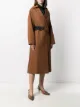 RAQUETTE two-tone-belt trench coat