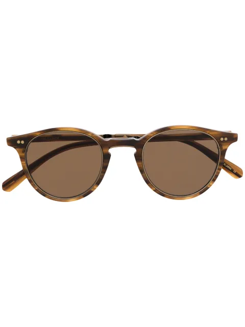 Garrett Leight tortoiseshell round frame sunglasses