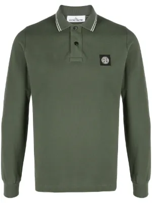 stone island long sleeve polo sale