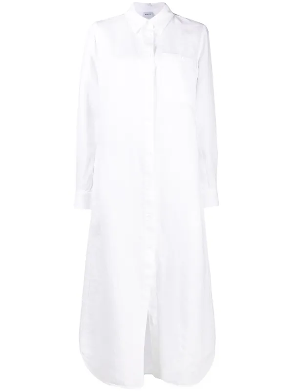 long linen shirtdress
