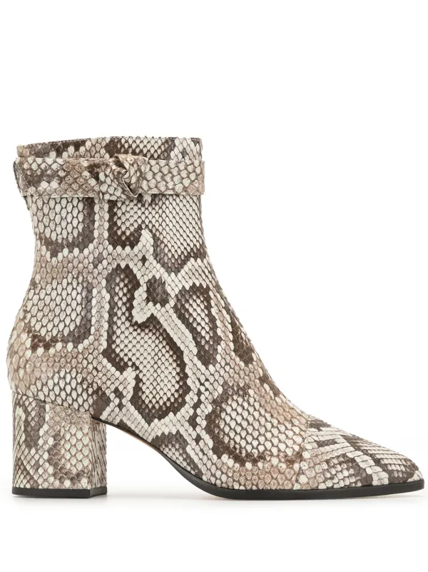 Snake skin hot sale print booties