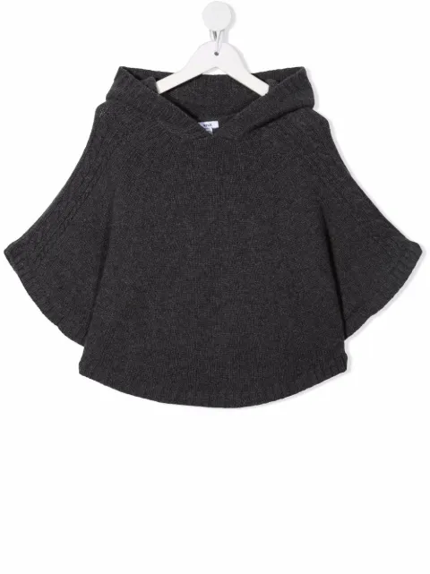 Knot hooded cashmere jumper