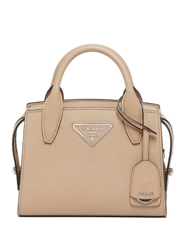 Prada Saffiano Leather Top Handle Bag - Farfetch