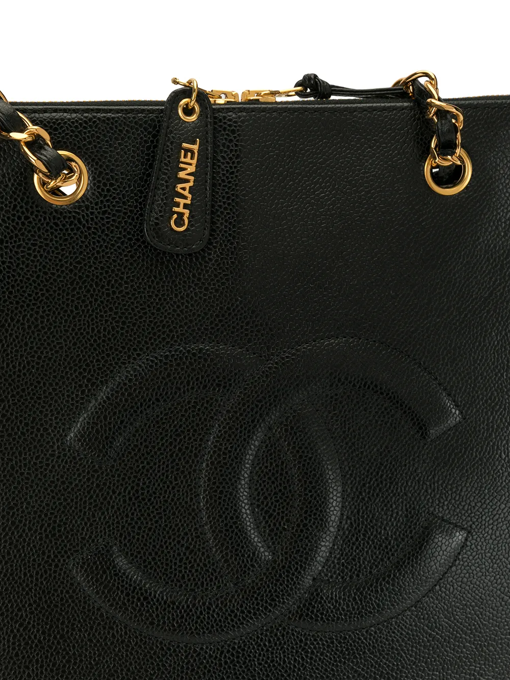 фото Chanel pre-owned сумка-тоут jumbo 1997-го года с логотипом cc