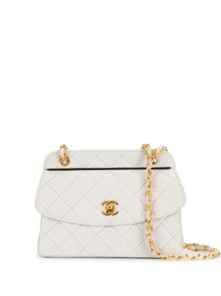 CHANEL Pre-Owned 1990 Quilted CC Shoulder Bag - Farfetch in 2023