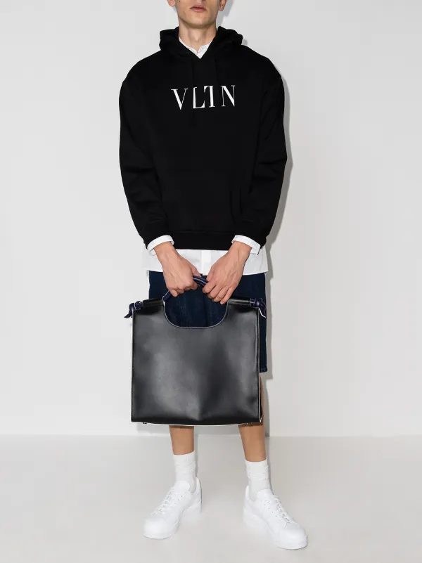 Valentino Logo Print Hoodie Farfetch