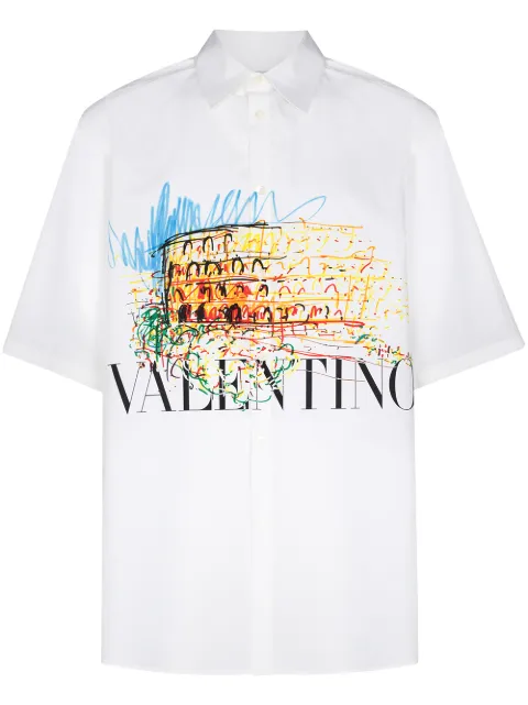 Valentino Garavani Roman Sketches print shirt