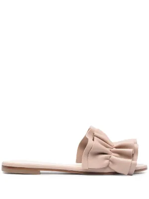 サンダル・ミュール FABIANA FILIPPI Sandal mules on heel and knot Fabiana Filippi 60mm knot-detailed Leather Sandals | Black