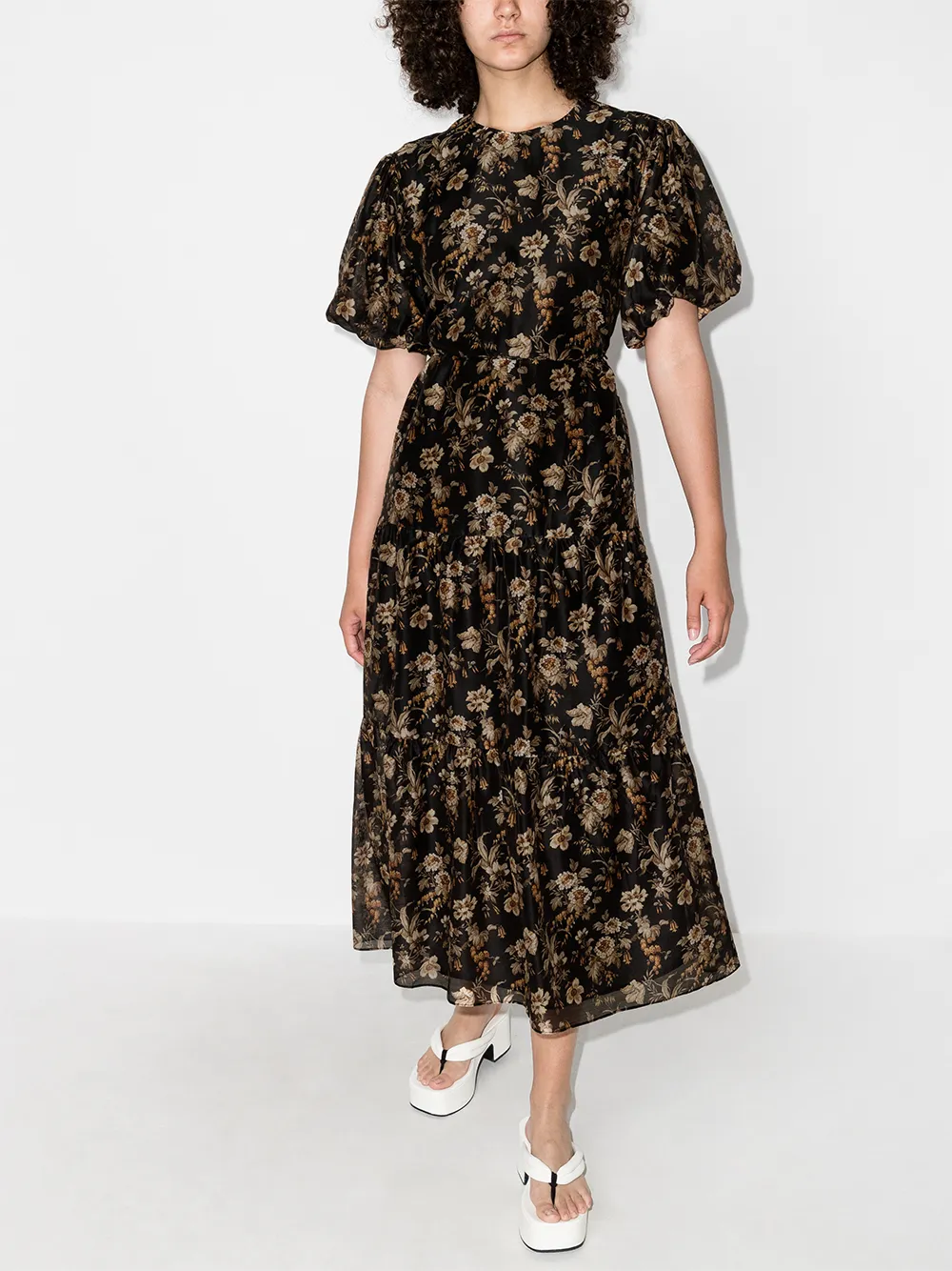 фото Sir. платье миди amerie с открытой спиной