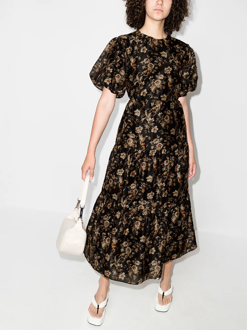 фото Sir. платье миди amerie с открытой спиной