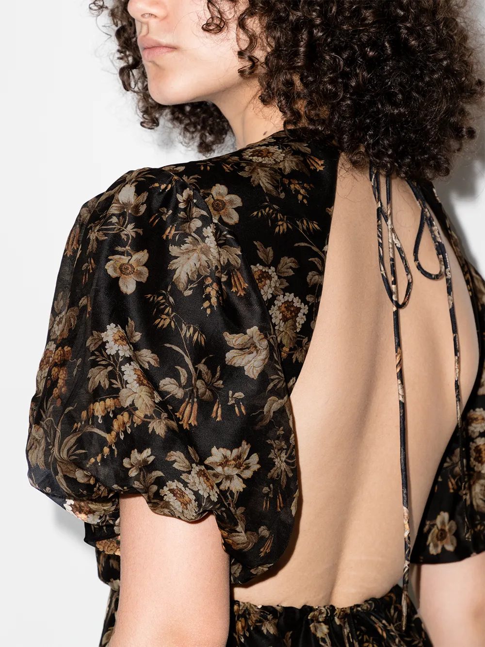 фото Sir. платье миди amerie с открытой спиной