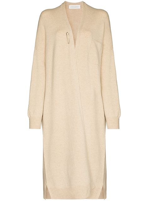 extreme cashmere longline cashmere cardigan