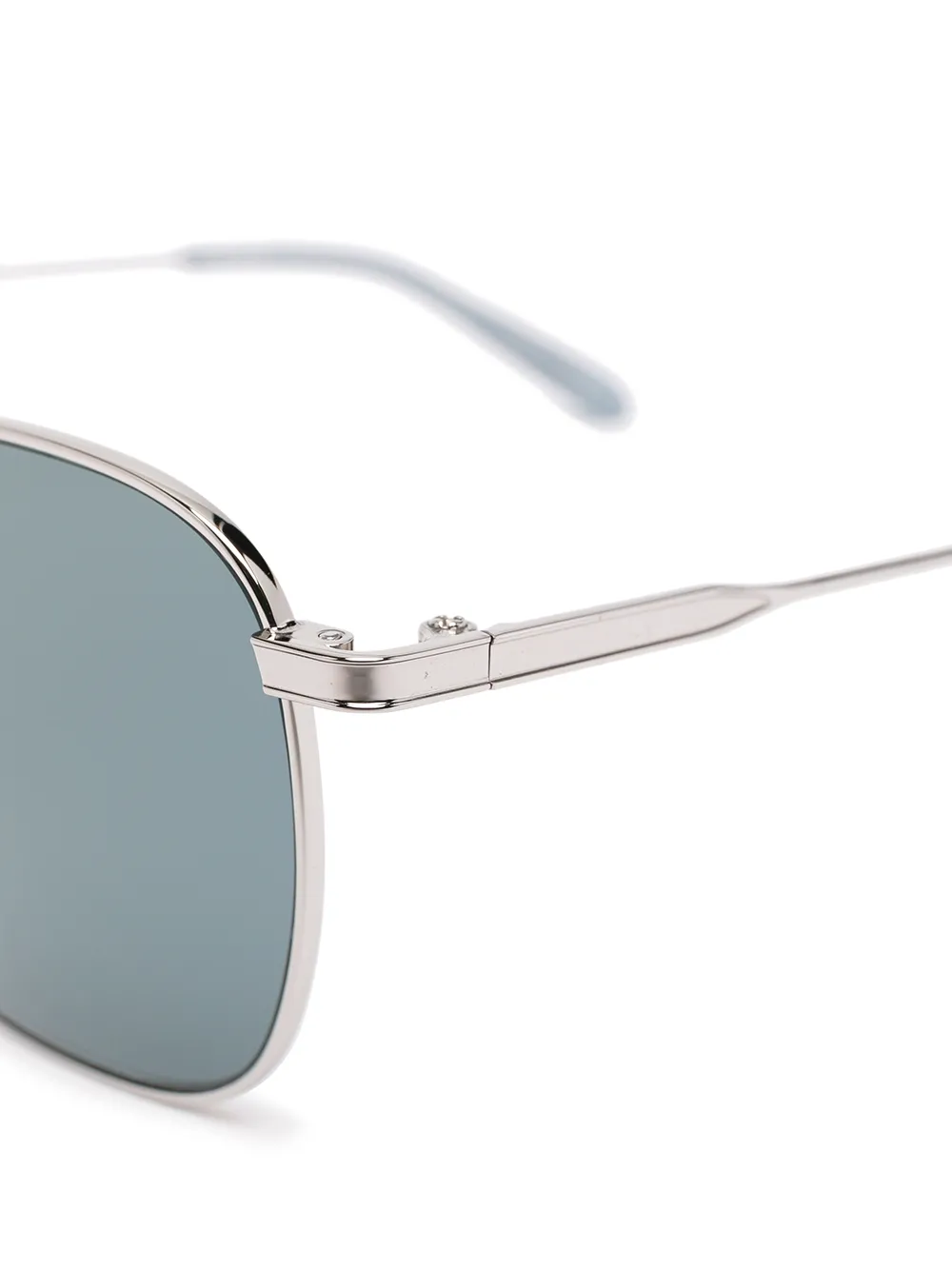 Garrett Leight Zonnebril met piloten montuur Zilver