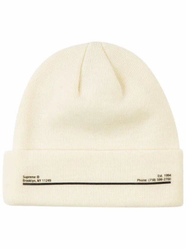 Supreme x New Era Shop Brooklyn Beanie 