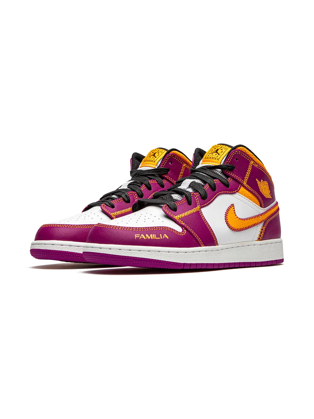 Jordan Kids Air Jordan 1 mid-top DOD sneakers - Paars