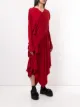 Yohji Yamamoto draped knot dress