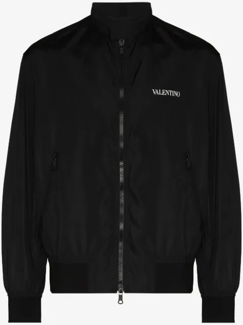Valentino Garavani chamarra bomber con logo