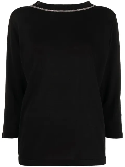 Fabiana Filippi contrast-stripe jumper