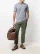Image 2 of Brunello Cucinelli stripe-trim T-shirt