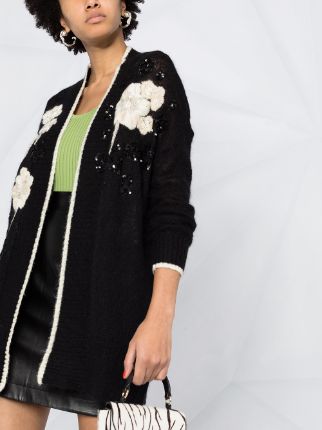 floral-embroidered cardi-coat展示图