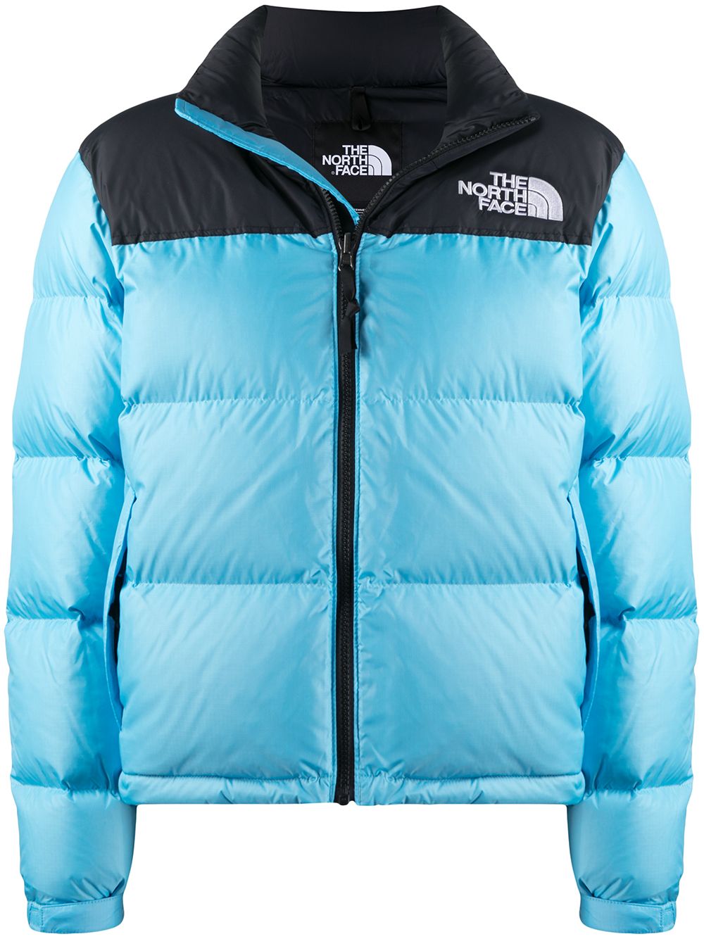 фото The north face пуховик с вышитым логотипом