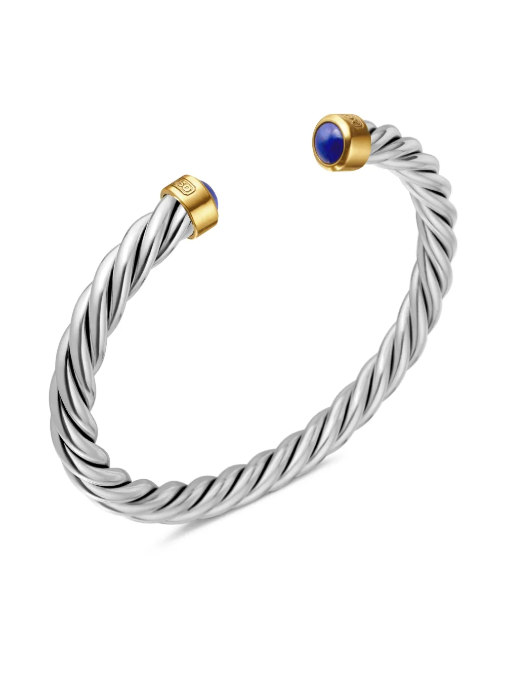 David Yurman 6mm Cable Classic Cuff Bracelet In Ms8bla
