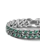 David Yurman x Ramadan emerald-embellished curb chain bracelet