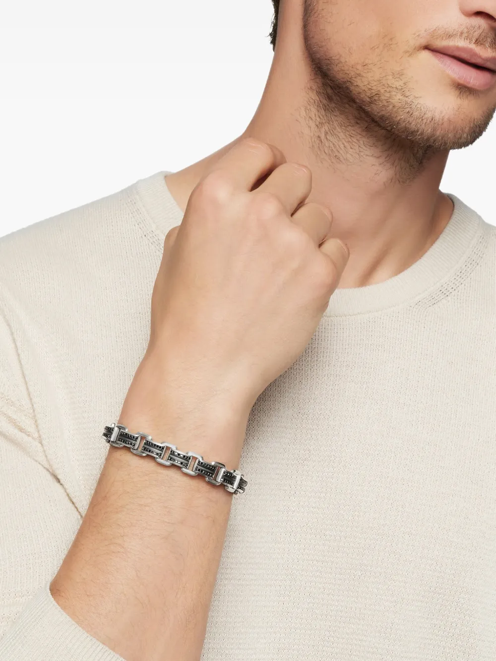 David Yurman Bracciale Deco Beveled in argento sterling (7,5mm) | Image 2