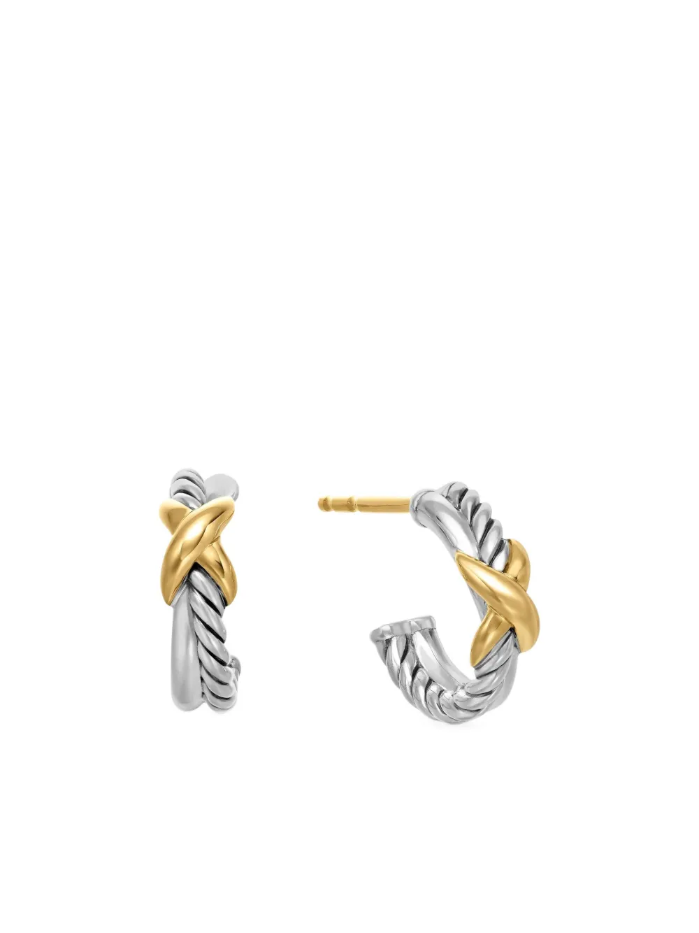 David Yurman X ピアス 18Kイエローゴールド&スターリングシルバー - ゴールドトーン David Yurman X ピアス 18Kイエローゴールド&スターリングシルバー - ゴールドトーン