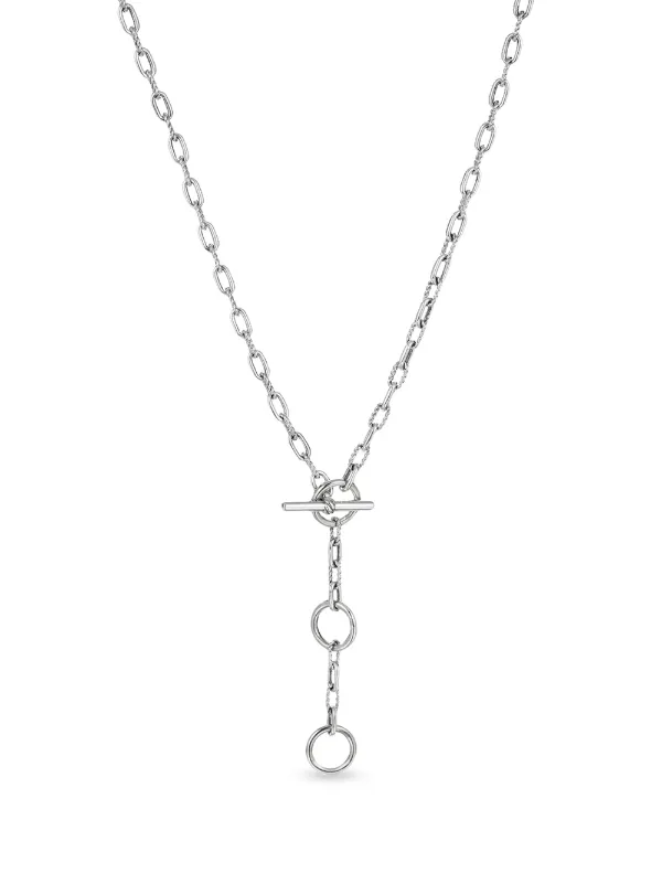 David Yurman 3mm 3-ring Chain Necklace in Silver
