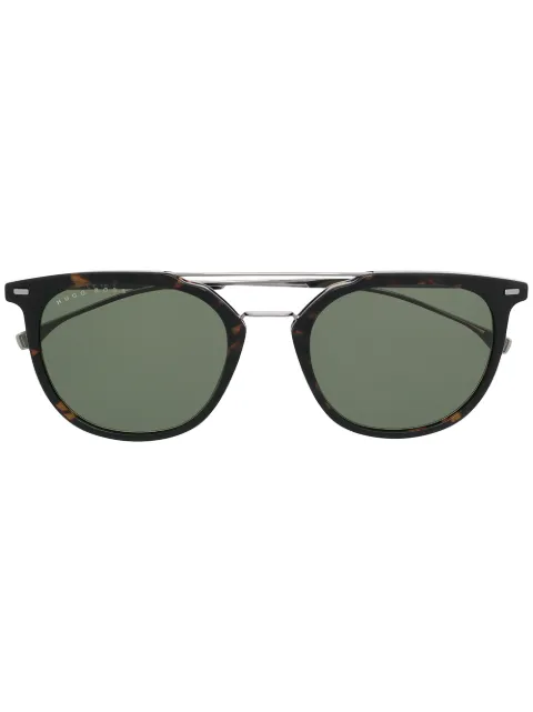 BOSS lentes de sol con armazón redonda