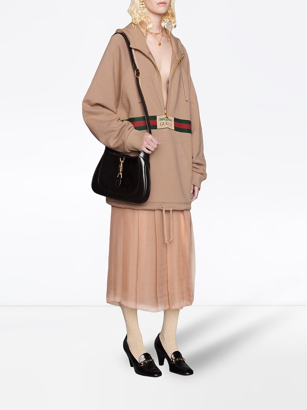 Gucci Midi-plooirok - Beige